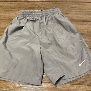 Nike Kids Light Gray Athletic Shorts